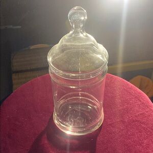 Clear Glass Apothecary Jar